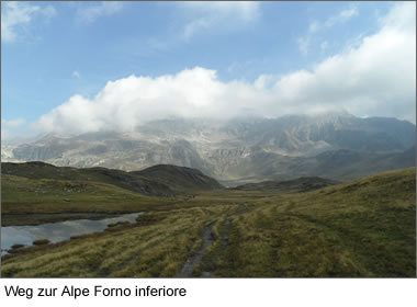 Weg zur Alpe Forno inferiore