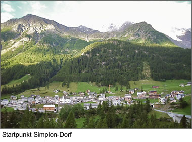 Startpunkt Simplon-Dorf